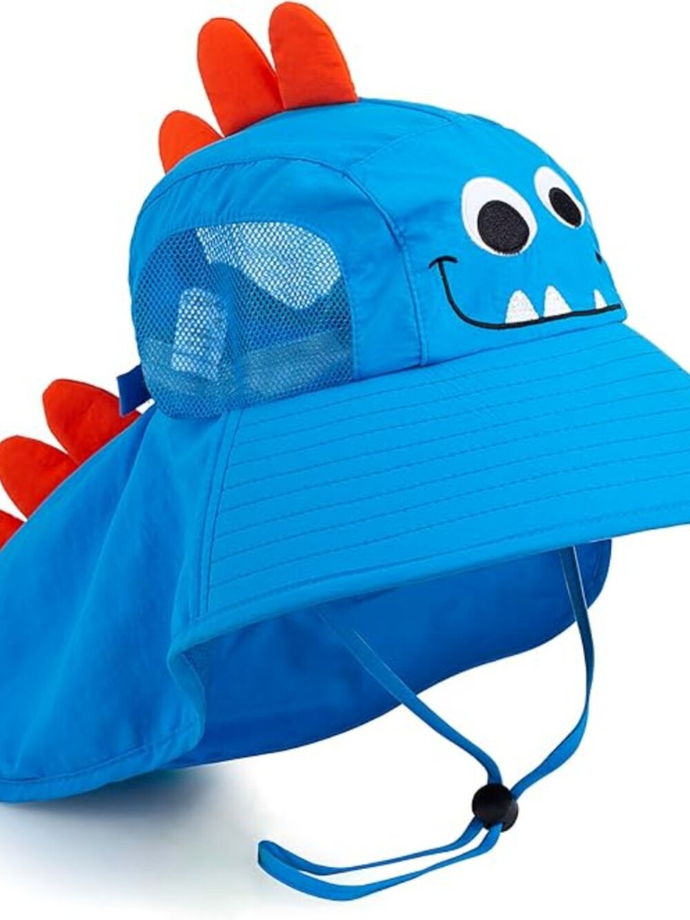 Kids Sun Hat UPF 50+ Boy Girl Protection Hat Wide Brim Beach Hats Mesh Adjustabl - Picture 9 of 9